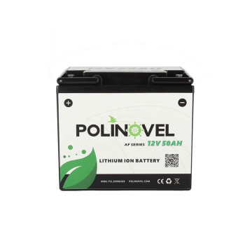 Polinovel Lifepo4 Ion Rv For Solar Camper Iron Phosphate Storage Trolling Motor Marine Lithium Battery 12v 50ah